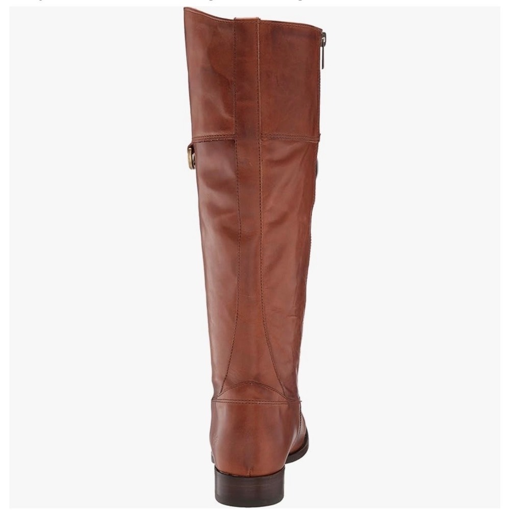 Frye Melissa D Ring Riding Boots Caramel Antique Pull Up Leather Sz 9 NWOB - Picture 3 of 11